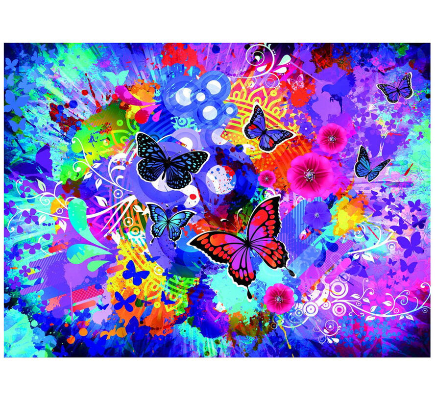 Grafika Colorful Flowers and Butterflies Puzzle 2000pcs