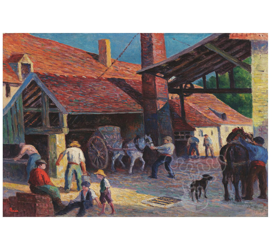 Grafika La Briqueterie, 1908 (The Brickyard 1908) -Maximilien Luce - Puzzle 1000pcs