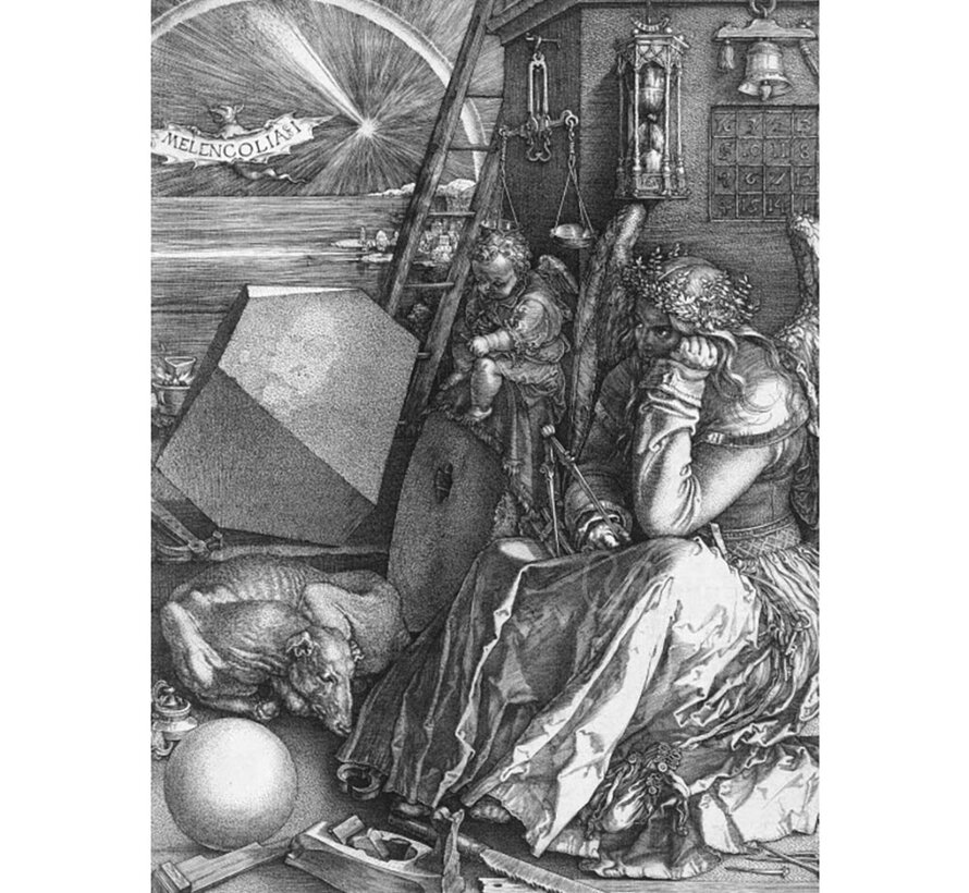 Grafika Melancholia, 1514 - Albrecht Dürer - Puzzle 1000pcs