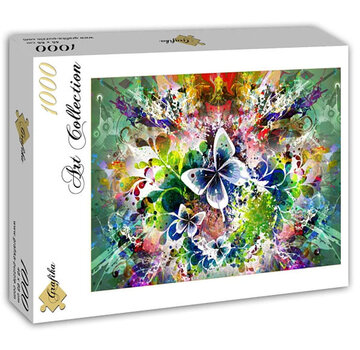 Grafika FINAL SALE Grafika Fleurs et Papillons de Printemps (Spring Flowers and Butterflies) Puzzle 1000pcs