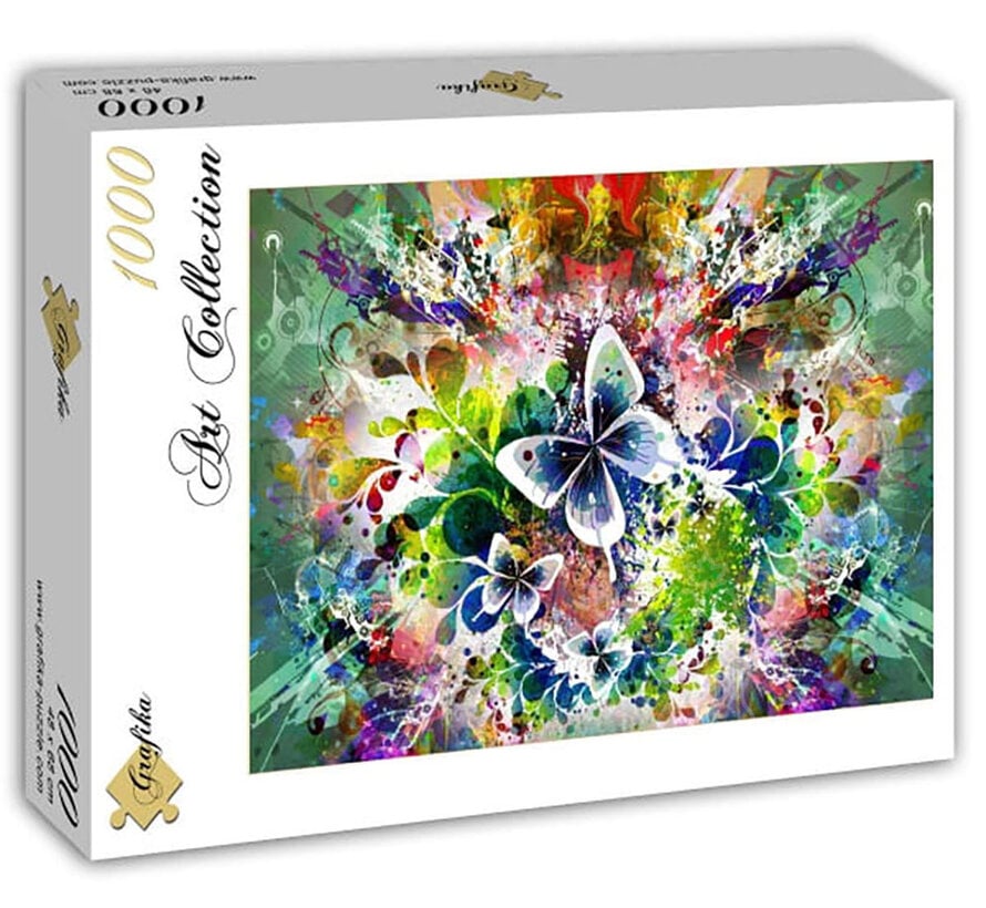 Grafika Fleurs et Papillons de Printemps (Spring Flowers and Butterflies) Puzzle 1000pcs