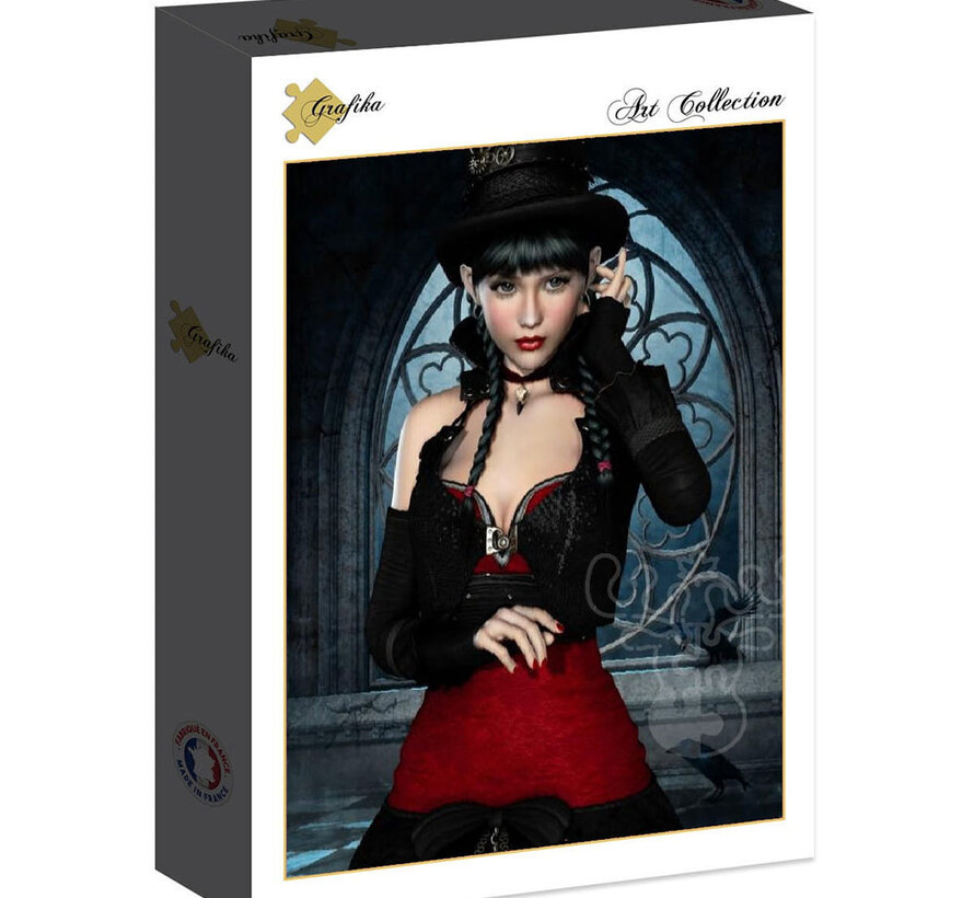 Grafika Femme Gothique aux Corbeaux (Gothic Woman) Puzzle 1000pcs