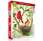 New York Puzzle Co. Cornell Lab: Northern Cardinals Puzzle 500pcs