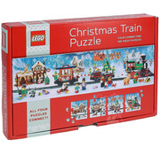 Chronicle Books Chronicle LEGO Christmas Train Puzzle 4 x 100pcs