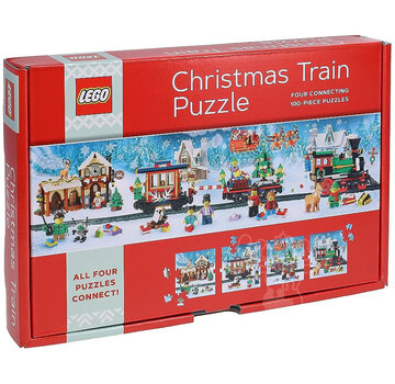 Chronicle Books Chronicle LEGO Christmas Train Puzzle 4 x 100pcs