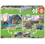 Educa Borras Educa Dino World Puzzle 2x100pcs