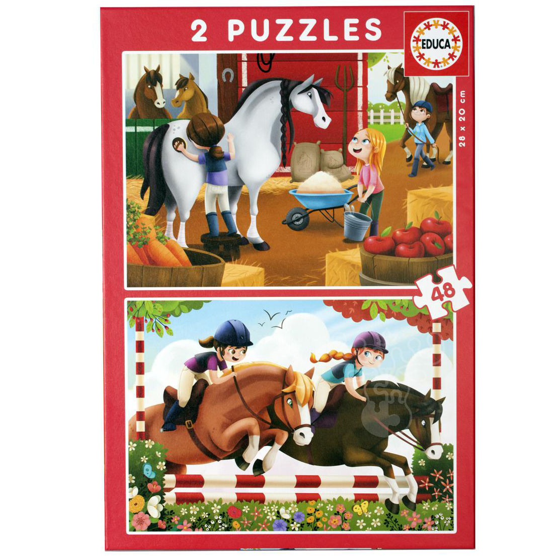 Educa Horses Puzzle 2x48pcs Puzzles Canada
