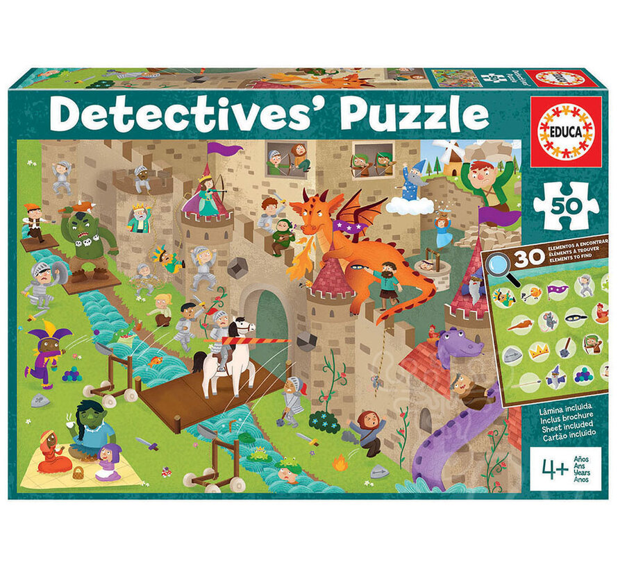 Educa Detectives: Castle Puzzle 50pcs