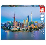 Educa Borras Educa Shanghai Skyline at Sunset Puzzle 1000pcs