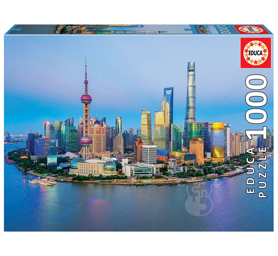 Educa Shanghai Skyline at Sunset Puzzle 1000pcs