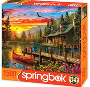 Springbok Springbok Cabin Evening Sunset Puzzle 1500pcs