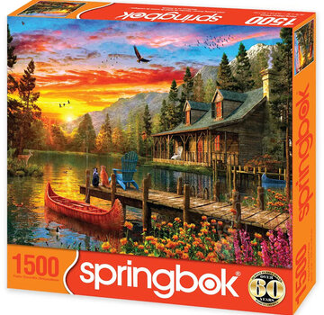 Springbok Springbok Cabin Evening Sunset Puzzle 1500pcs