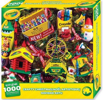 Springbok Springbok Crayola Crafty Christmas Ornaments Puzzle 1000pcs