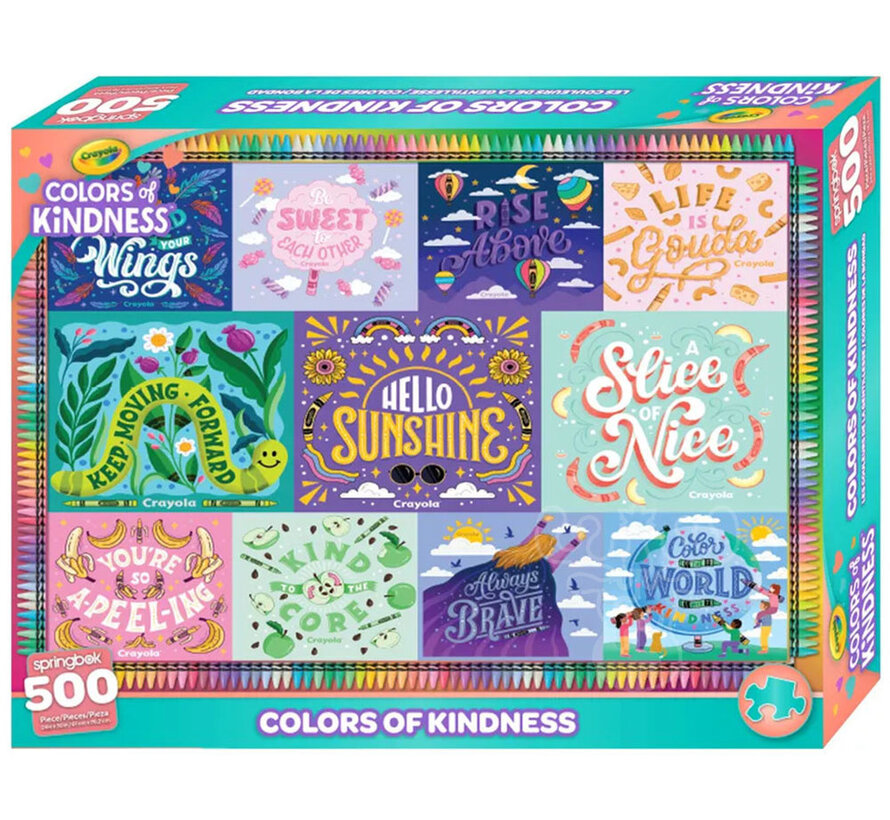 Springbok Crayola Colors of Kindness Puzzle 500pcs