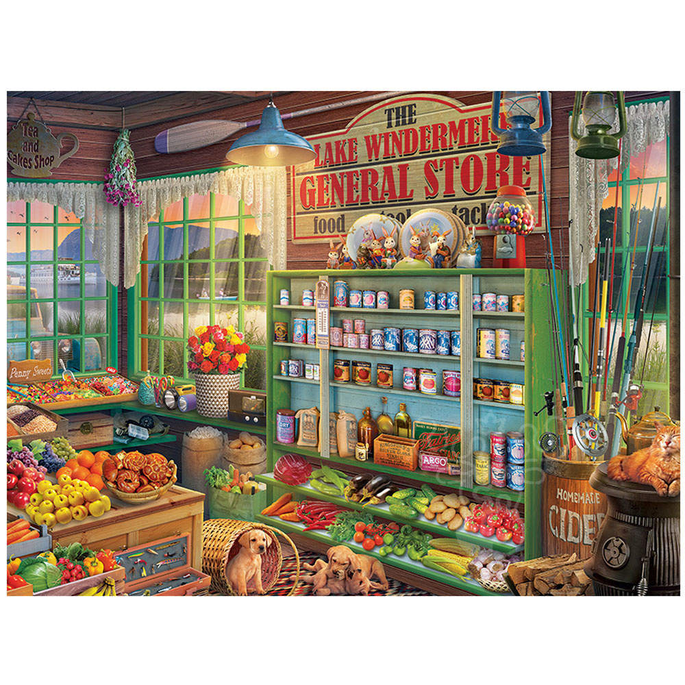 Springbok Lake Windermere General Store Puzzle 500pcs - Puzzles Canada