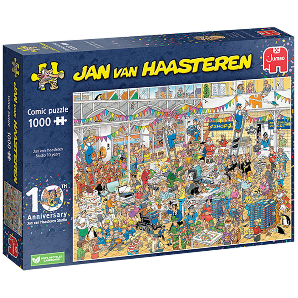 Puzzle Jan Van Haasteren – Pensionamento Isolano 1000 Pezzi – Jumbo – Cartone Riciclato Per Adulti - 2