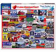 White Mountain FINAL SALE White Mountain I Love Connecticut Puzzle 1000pcs