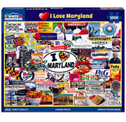 White Mountain FINAL SALE White Mountain I Love Maryland Puzzle 1000pcs