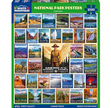 White Mountain FINAL SALE White Mountain National Park Posters Puzzle 1000pcs