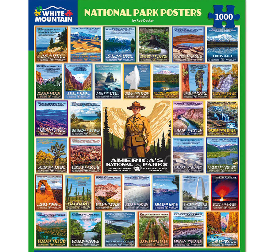 FINAL SALE White Mountain National Park Posters Puzzle 1000pcs