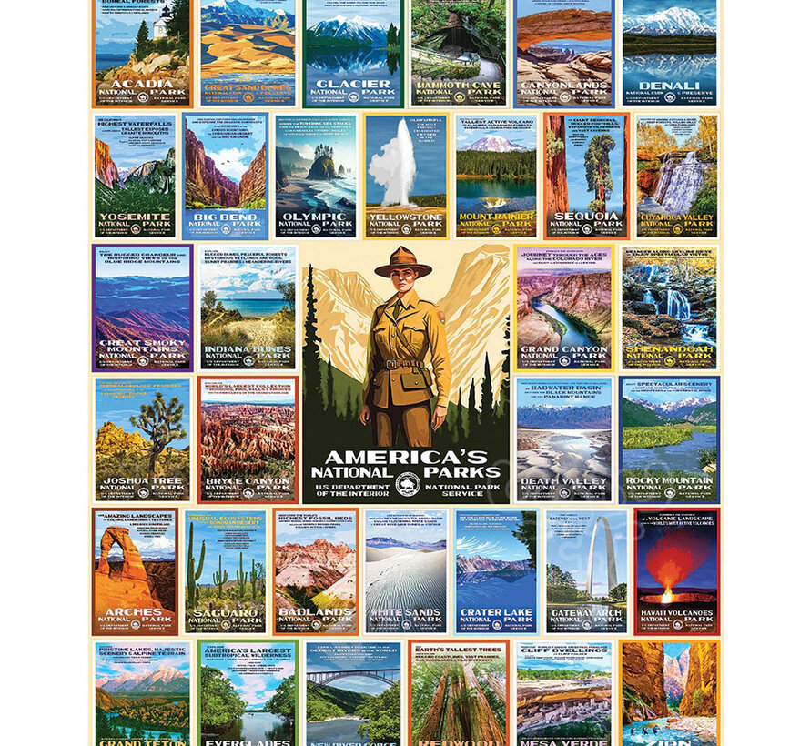 FINAL SALE White Mountain National Park Posters Puzzle 1000pcs