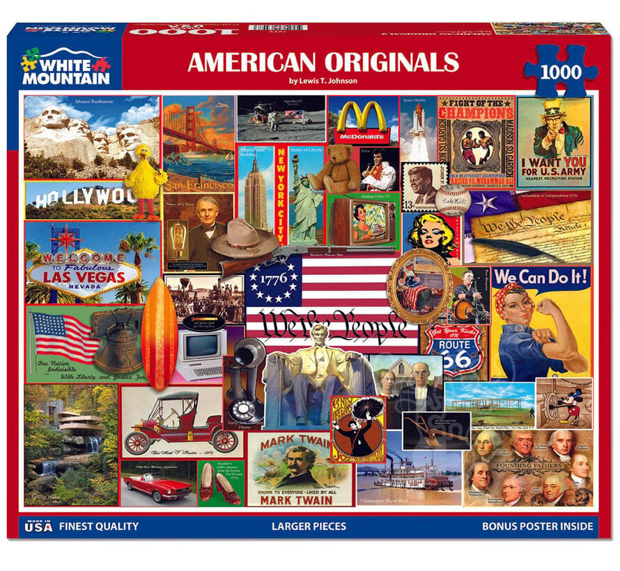 White Mountain American Originals Puzzle 1000pcs
