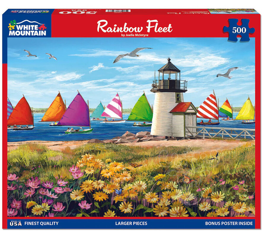 White Mountain Rainbow Fleet Puzzle 500pcs