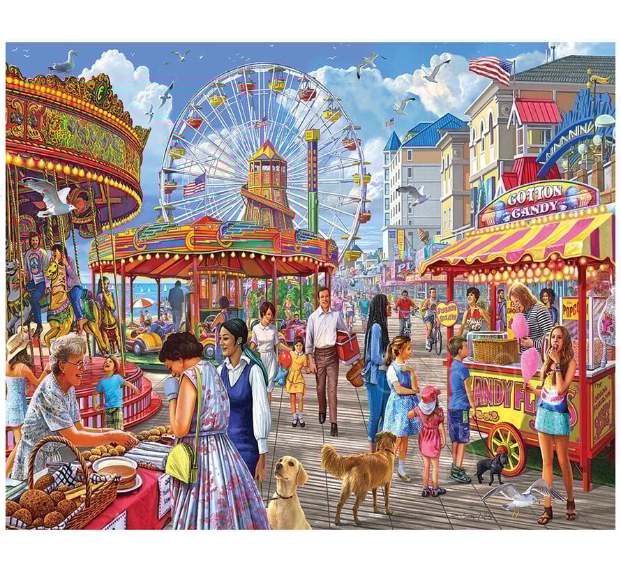 White Mountain Boardwalk Puzzle 1000pcs