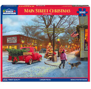 White Mountain White Mountain Main Street Christmas Puzzle 1000pcs