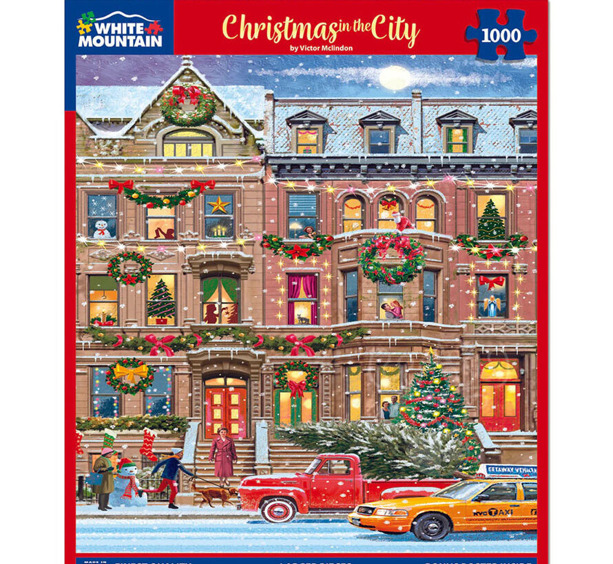 WMP Christmas White Mountain Christmas in the City Puzzle 1000pcs