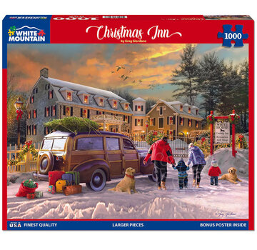 White Mountain White Mountain Christmas Inn Puzzle 1000pcs