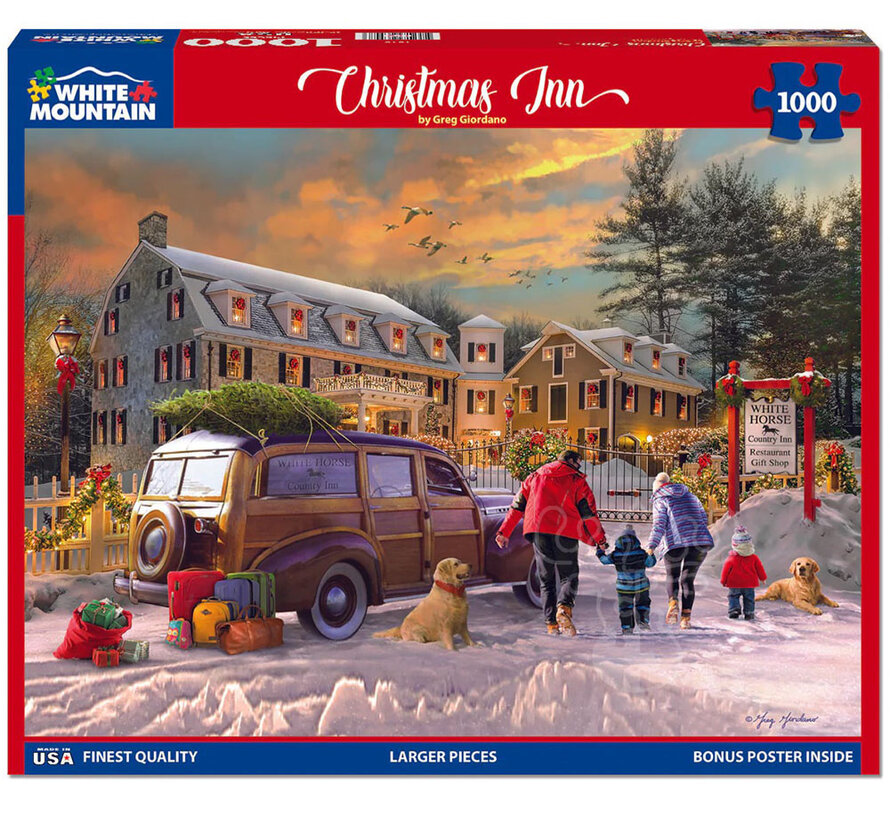 White Mountain Christmas Inn Puzzle 1000pcs