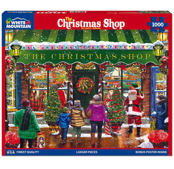 White Mountain WMP Christmas White Mountain The Christmas Shop Puzzle 1000pcs