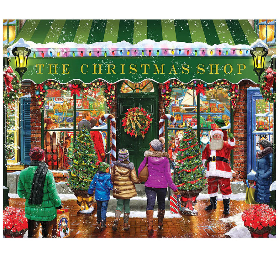 WMP Christmas White Mountain The Christmas Shop Puzzle 1000pcs