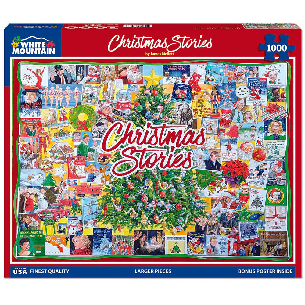White Mountain Puzzle 1000 Pezzi “Christmas Cookies” – Collage Di Biscotti Natalizi – 61x76 Cm – Fatto In USA