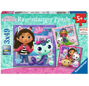 Ravensburger Ravensburger Gabby's Dollhouse: Its Meow Time! Puzzle 3 x 49pcs