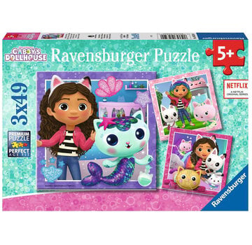 Ravensburger Ravensburger Gabby's Dollhouse: Its Meow Time! Puzzle 3 x 49pcs