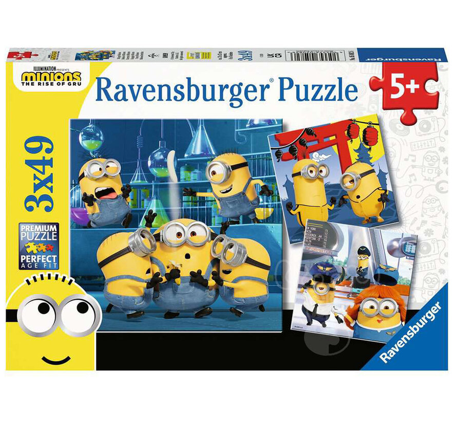 Ravensburger Minions: Funny Minions Puzzle 3 x 49pcs