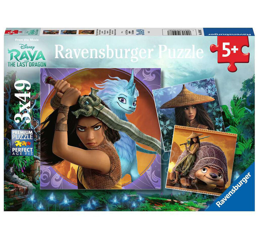 Ravensburger Disney Raya and the Last Dragon Puzzle 3 x 49pcs