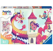 Ravensburger Ravensburger Puzzle & Play: The Donut Dragon Puzzle 2 x 24pcs