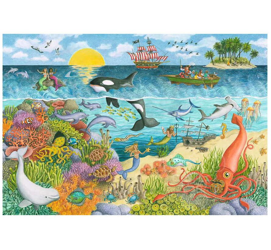 Ravensburger Pirates and Mermaids Puzzle 2 x 24pcs