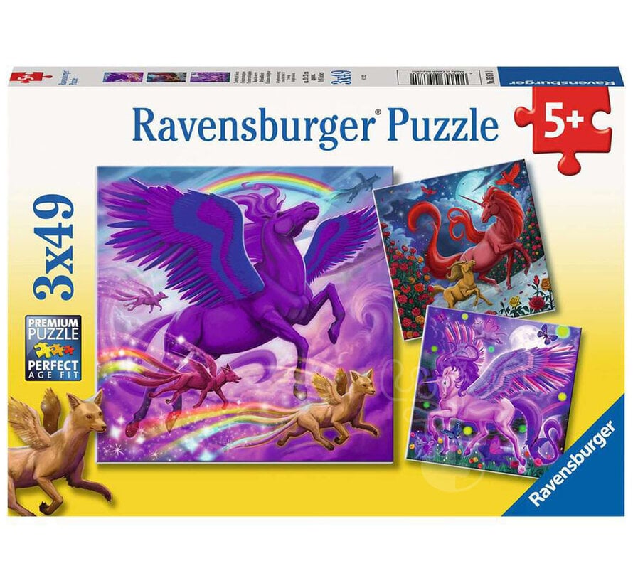 Ravensburger Mythical Majesty Puzzle 3 x 49pcs