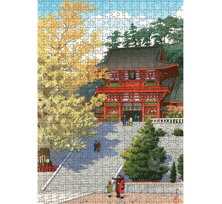 Pomegranate Hasui, Kawase: Tsurugaoka Hachiman Shrine Puzzle 500pcs