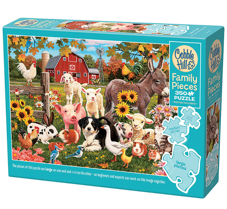 Cobble Hill Family Farm Family Puzzle 350pcs