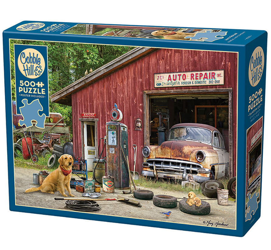 Cobble Hill Auto Repair Puzzle 500pcs