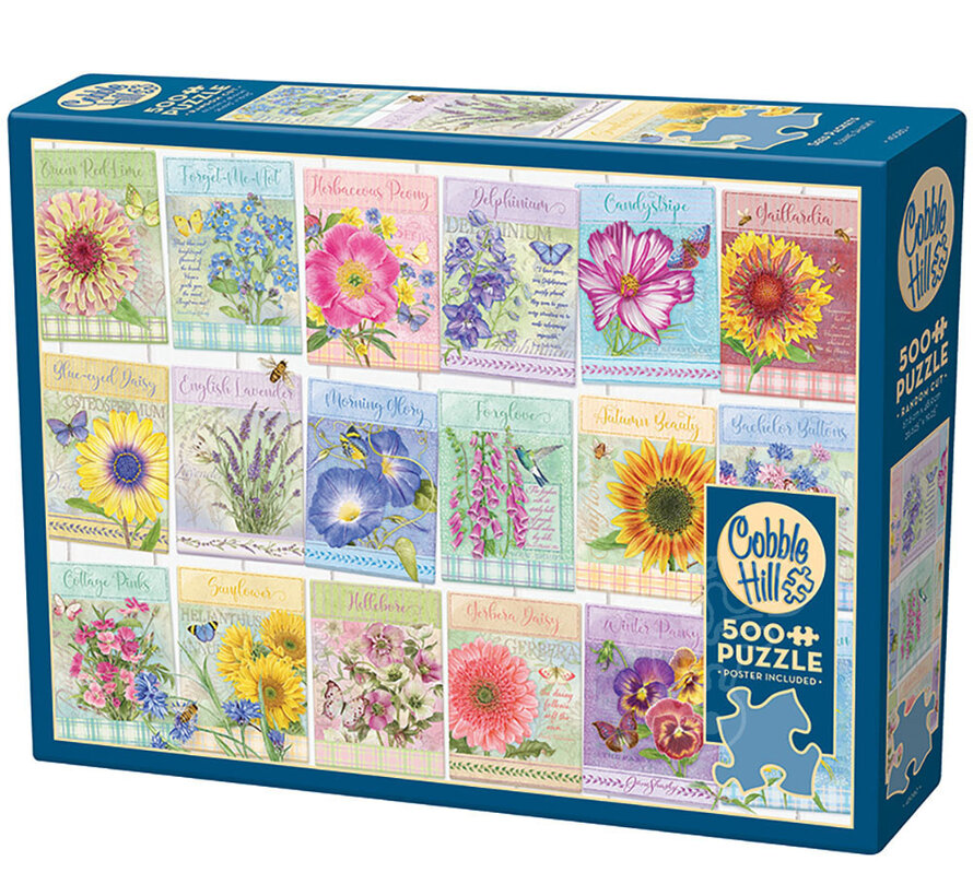 Cobble Hill Seed Packets Puzzle 500pcs