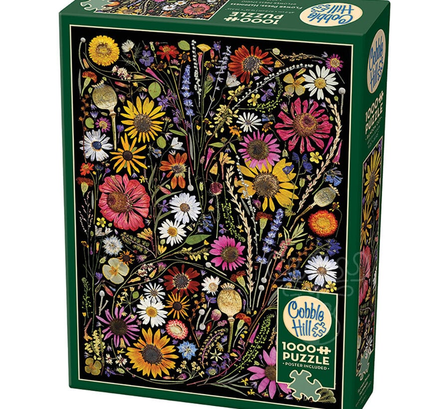 Cobble Hill Flower Press: Happiness Puzzle 1000pcs