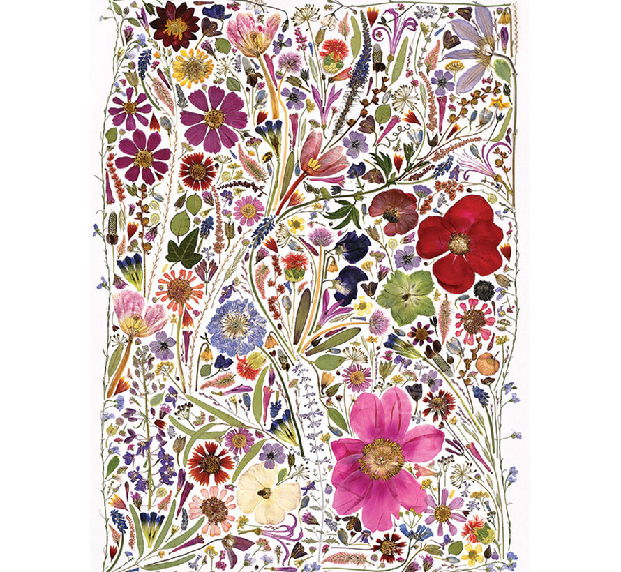 Cobble Hill Flower Press: Spring Puzzle 1000pcs