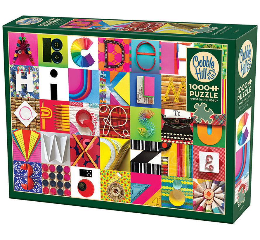 Cobble Hill Found Alphabet Puzzle 1000pcs