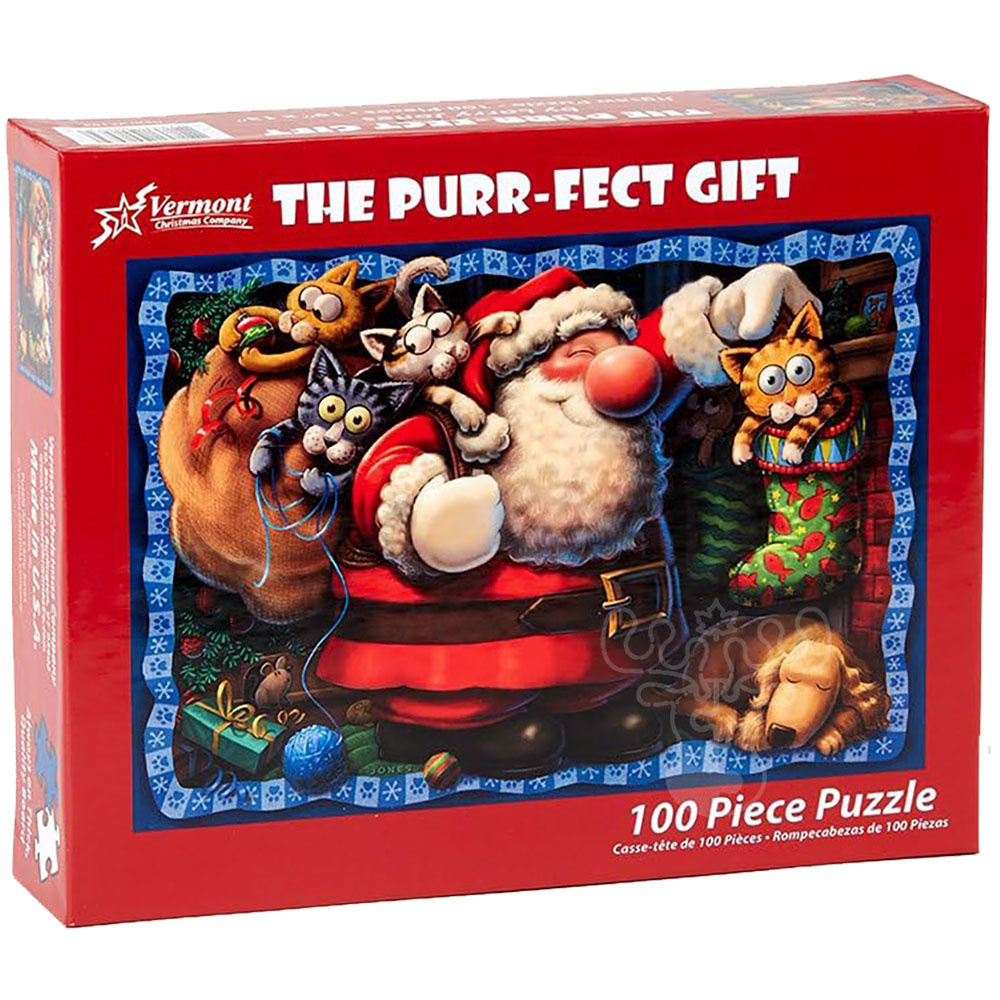 Vermont Christmas Co. The PurrFECT Gift Puzzle 100pcs Puzzles Canada